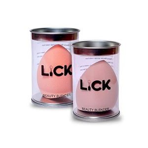 lick peach amp rose meadow makeup beauty blender latex free puff sponge dermatologically tested  precise blending for dry and wet use contour concealer highlight blender and foundation