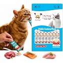 Lickable Cat Treats, Chicken &amp; Cranberry Puree Topper, 10 Tubes