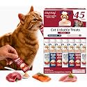 Lickable Cat Treats, Chicken Variety Puree Food Topper, 45 Tubes