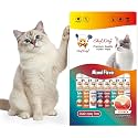 Lickable Cat Treats, Mixed Variety Puree Food Topper, 10 Tubes