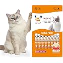 Lickable Cat Treats, Salmon Puree Squeeze Up Topper, 10 Tubes