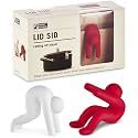Lid Sid: Pot Lid Lifter | Pot Lid Holder that Keeps Pot from Boiling over | Helpful Kitchen Gadget to Reduce Soups and Stews | Cool Kitchen Gadgets & Cute Kitchen Accessories | by Monkey Business