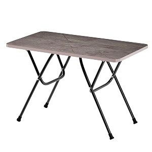 lidbox multi-purpose foldable and portable 2-seater dining table  engineered plywood top amp powder coated finish  compact dining table for home amp kitchen w dark