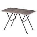 LIDBOX Multi-Purpose Foldable and Portable 2-Seater Dining Table | Engineered Plywood Top &amp; Powder Coated Finish | Compact Dining Table for Home &amp; Kitchen (W Dark)