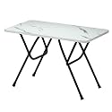 LIDBOX Multi-Purpose Foldable and Portable 2-Seater Dining Table | Engineered Plywood Top &amp; Powder Coated Finish | Compact Dining Table for Home &amp; Kitchen (W White)