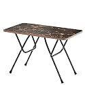 LIDBOX Multi-Purpose Foldable and Portable 2-Seater Dining Table | Engineered Plywood Top &amp; Powder Coated Finish | Compact Dining Table for Home &amp; Kitchen (W Golden)