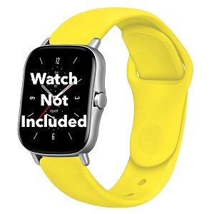 strap belt compatible with one plus watch strap size - 22mm - silicon yellow