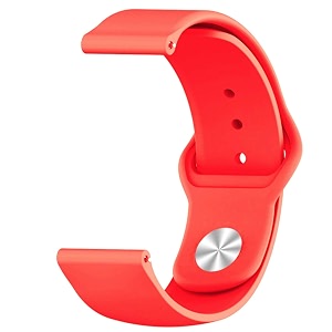 strap belt compatible with one plus watch strap size - 22mm - silicon red