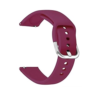 strap belt compatible with one plus watch strap size - 22mm wine red