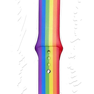strap belt compatible with one plus watch strap size - 22mm - silicon rainbow