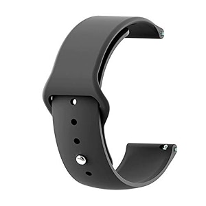 strap belt compatible with one plus watch strap size - 22mm - silicon black