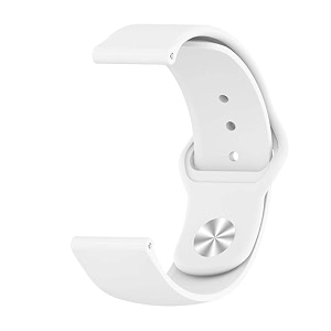 strap belt compatible with one plus watch strap size - 22mm - silicon white