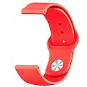 Strap Belt Compatible with One Plus Watch, Strap Size - 22MM - Silicon (Red)