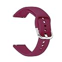 Strap Belt Compatible with One Plus Watch, Strap Size - 22MM (Wine Red)