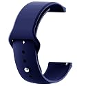 Strap Belt Compatible with One Plus Watch, Strap Size - 22MM - Silicon (Navy Blue)