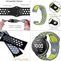 Strap Belt Compatible with One Plus Watch, Strap Size - 22MM (Grey and Green)