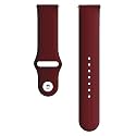 Strap Belt Compatible with One Plus Watch, Strap Size - 22MM - Silicon (Wine Red)