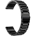 Strap Belt Compatible with One Plus Watch, Strap Size - 22MM - Metal Stainless Steel Chain (Black)