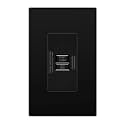 LIDER 20A Blank Face GFCI, Self-Test, LED Indicator, Anti-Interference (No-False-Trip) Protection, Outlet Protection, Screwless Wall Plate, ETL Listed, Thermoplastic, Matte Black, 1-Pack