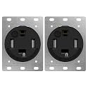 LIDER 30 Amp Dryer Receptacle, NEMA 14-30R, EV Grade Wall Outlet, UL Listed