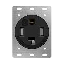 LIDER 30 Amp Dryer Receptacle, NEMA 14-30R, EV Grade Wall Outlet, UL Listed