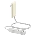 LIDER Flat-Face Outlet Extender, 3 Receptacles, 3ft Cord, 1625W, ETL Listed