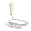 LIDER Flat-Face Outlet Extender, 3 Receptacles, 8ft Cord, 1625W, ETL Listed