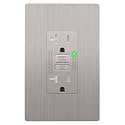 LIDER GFCI Outlet 20Amp, Brushed Wall Plate, ETL Listed, Matte Nickel