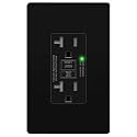 LIDER GFCI Outlet 20Amp, GFCI Receptacle, ETL Listed, Matte Black