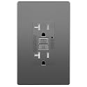 LIDER GFCI Outlet 20Amp, GFCI Receptacle, Self-Test, ETL Listed, Space Gray