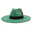 LIDHAY Big Wide Brim Fedora Hats for Women Men Western Suede Hat Panama Hat Outdoor Hats