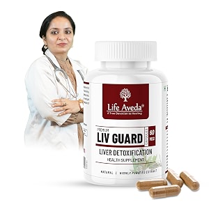 life aveda liv guard for fatty liver and liver detox supplement  help and support digestion blood purifier liver function amp metabolism  organic amp natural ayurvedic lever detox capsules  60 veg caps one month supply