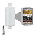 Life Harbor 15-Stage Water Softener Cartridge for Tap & Shower Filter | Hard Water & Chlorine Removal | Provides Soft Water for Healthy Skin, Hair & Nails | Filter Life - 6 Months