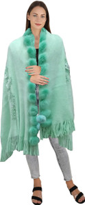 life and style wool applique women shawl