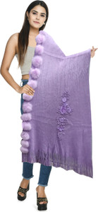 life and style wool applique women shawl