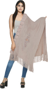 life and style wool applique women shawl