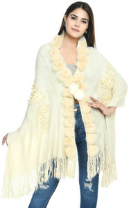 life and style wool applique women shawl