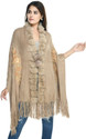 Life and style Wool Applique Women Shawl