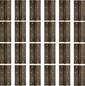 life vision premium quality door butt hinges 5 inch x 12 gauge25 mm thickness stainless steel antique matt finish pack of 24 piece buttmortise hinge brown pack of 24
