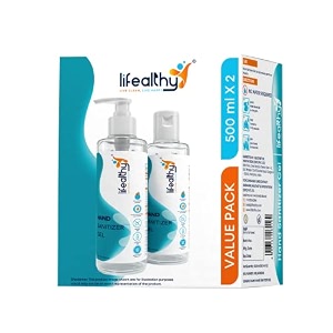 70 alcohol based antibacterial germ protection instant hand sanitizer gel  long lasting protection  maintain hygeine everywhere  500ml  pack of 2