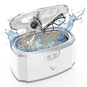 lifebasis ultrasonic cleaning device 30 w ultrasonic cleaner 420 ml ultrasonic device 45 khz ultrasonic bath with watch stand for cleaning glasses jewellery watches dentures brush razor head knife