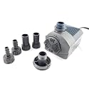 Lifegard Quiet One Pro Submersible/External Aquarium Pump - Safe for Ponds, Fountains, Aquariums, Saltwater, Freshwater Tanks – UL Listed – 594 GPH