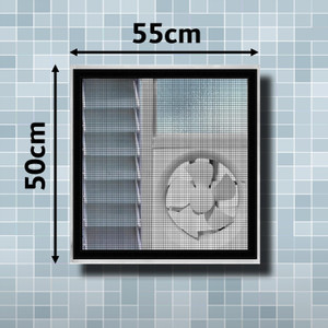 lifekrafts small mosquito nets for bathroom kitchen windows and exhaust fans-easy-fit fibre washable adults mosquito net