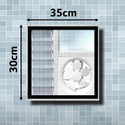 Lifekrafts Small mosquito nets for bathroom, kitchen windows, and exhaust fans-easy-fit Fibre Washable Adults Mosquito Net