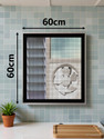 Lifekrafts Small mosquito nets for bathroom, kitchen windows, and exhaust fans-easy-fit Fibre Washable Adults Mosquito Net