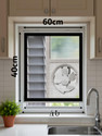 Lifekrafts Small mosquito nets for bathroom, kitchen windows, and exhaust fans-easy-fit Fibre Washable Adults Mosquito Net