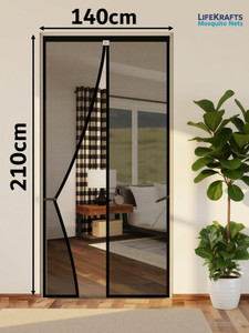 lifekrafts auto-closing magnetic door polyester washable adults mosquito net