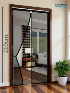 lifekrafts auto-closing magnetic door polyester washable adults mosquito net
