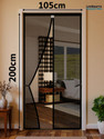 Lifekrafts Auto-Closing Magnetic Door Polyester Washable Adults Mosquito Net