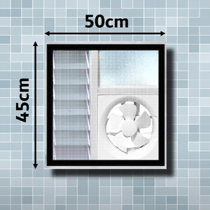 lifekrafts small mosquito nets for bathroom kitchen windows and exhaust fans-easy-fit fibre washable adults mosquito net